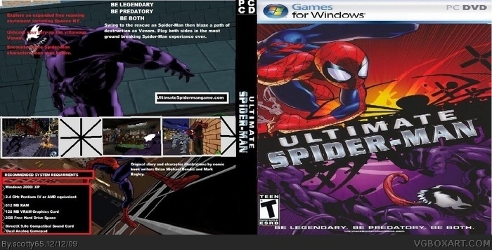 Ultimate Spider-Man box art cover