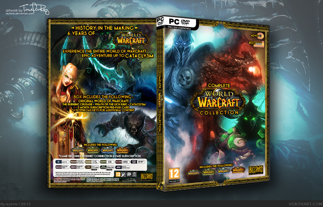 Viewing full size World of Warcraft: Collection box cover
