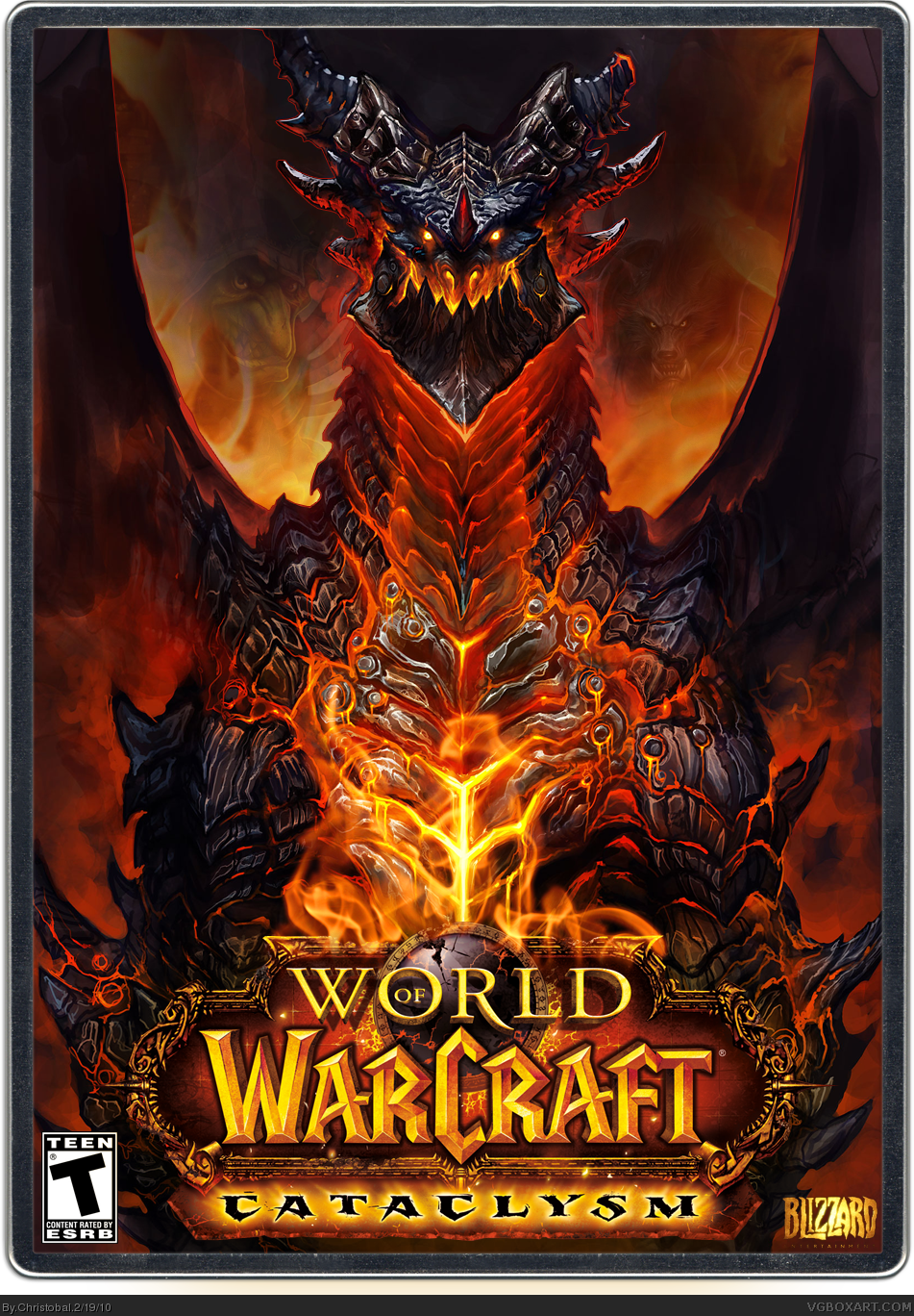 Viewing full size World of Warcraft: Cataclysm box cover