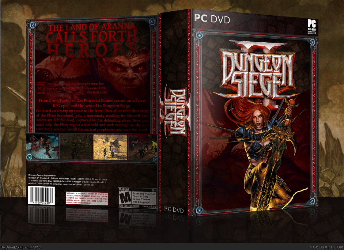 Dungeon Siege 2 box cover
