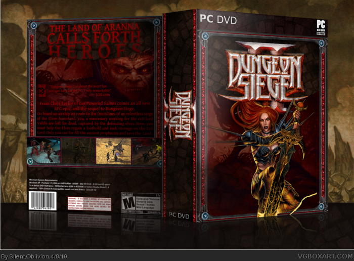 Dungeon Siege 2 box art cover