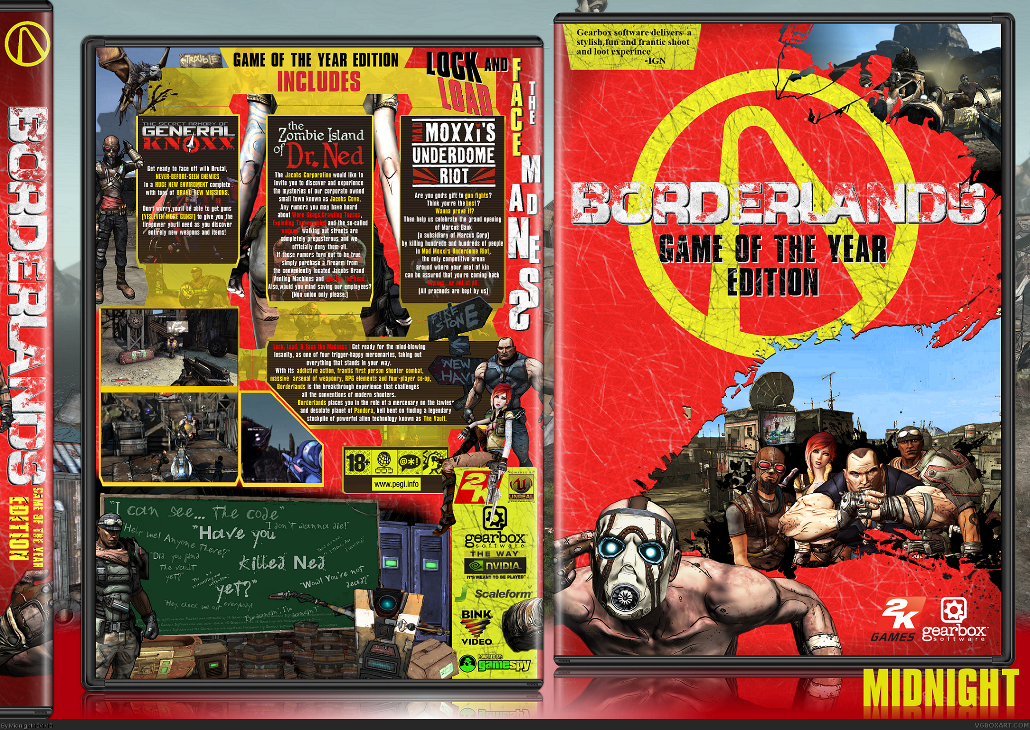 Borderlands Game of the Year Edition box cover
