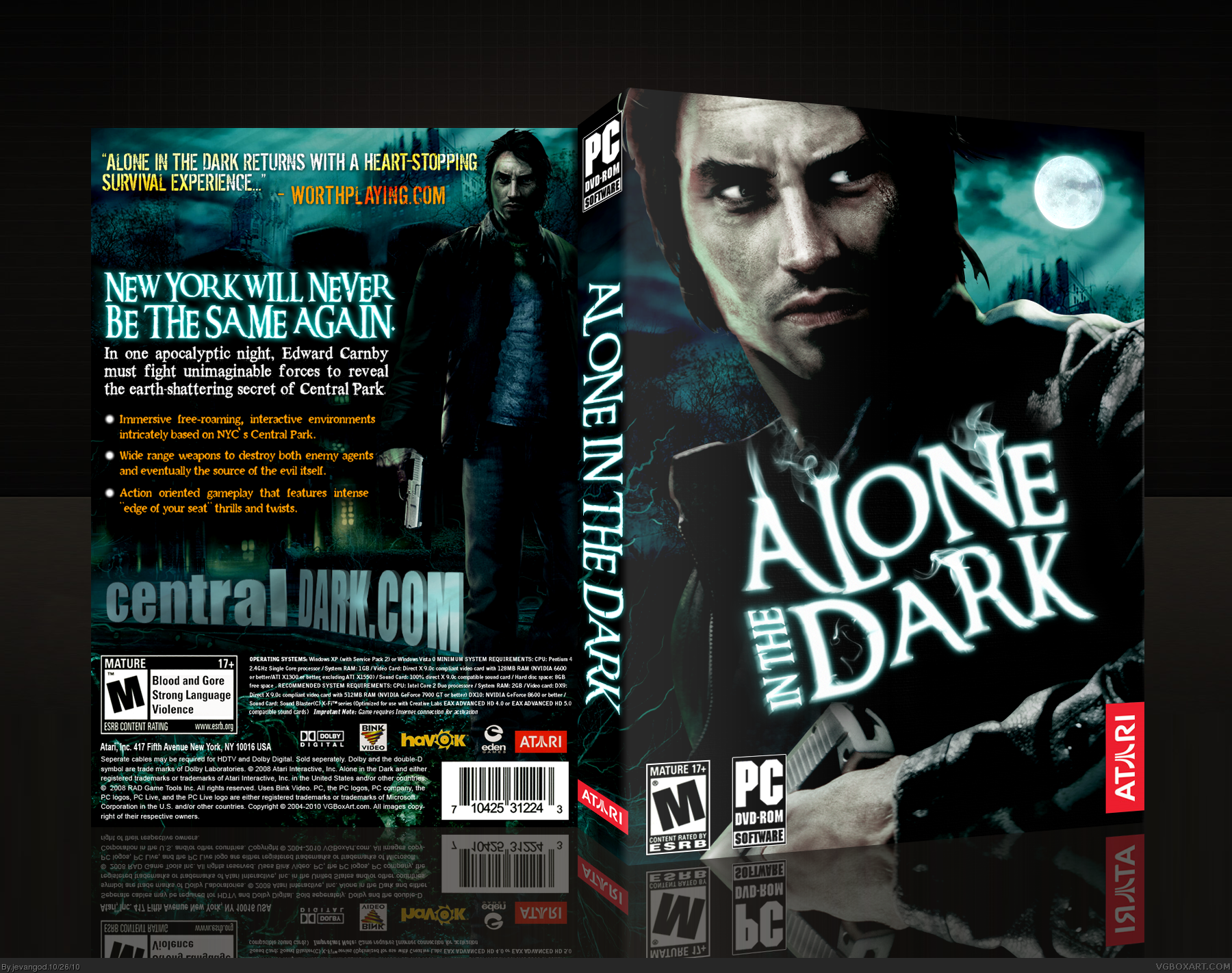 Alone in the dark вылетает при настройке графики