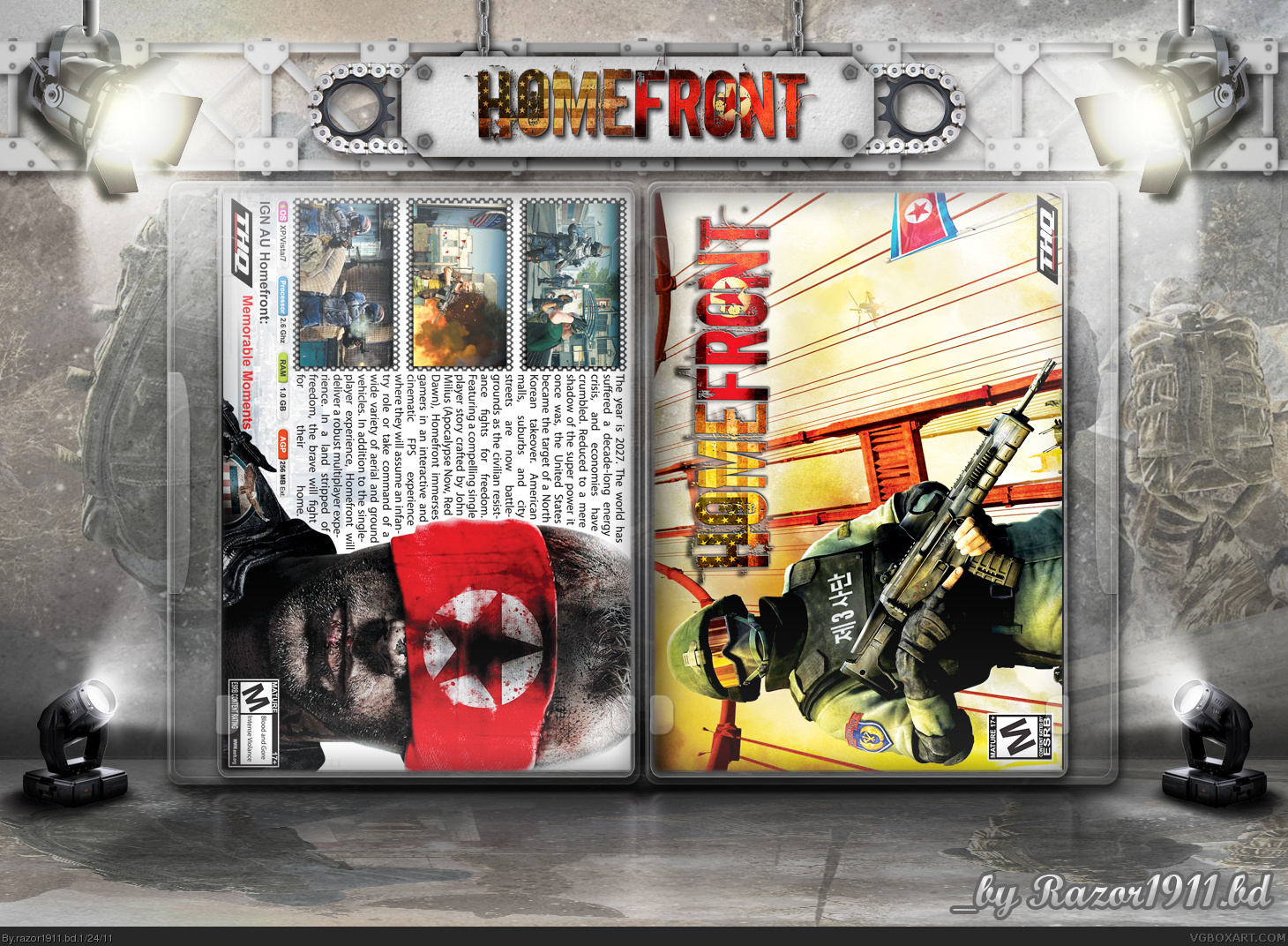 Razor 1911. Homefront Xbox 360 обложка. Homefront PC обложка. Игра Homefront PC Cover. Homefront коллекционное издание.