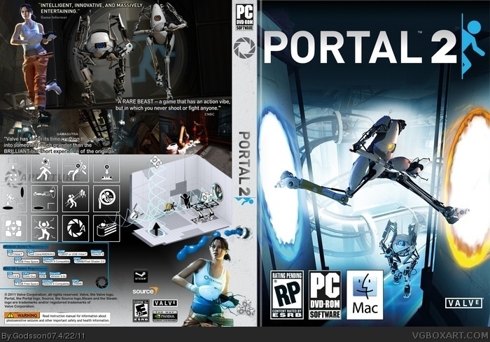 Portal 2 box art cover