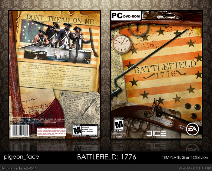 Battlefield: 1776 box art cover