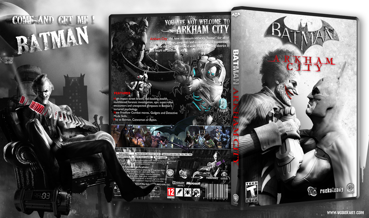 Batman: Arkham City box cover. 