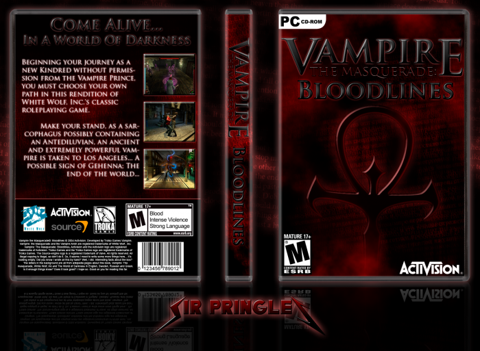 Vampire: The Masquerade - Bloodlines box art cover