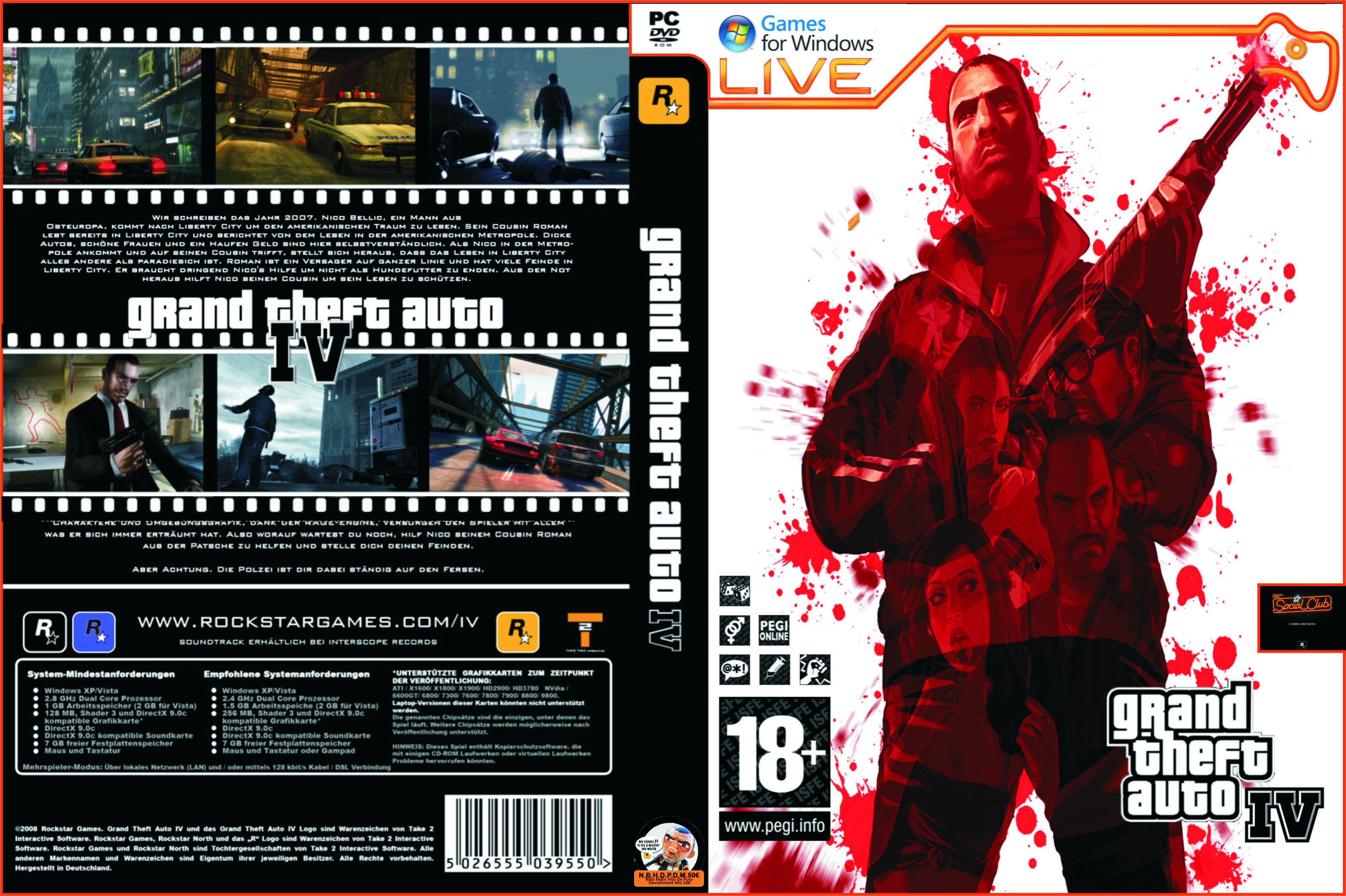 Grand Theft Auto IV box cover. 