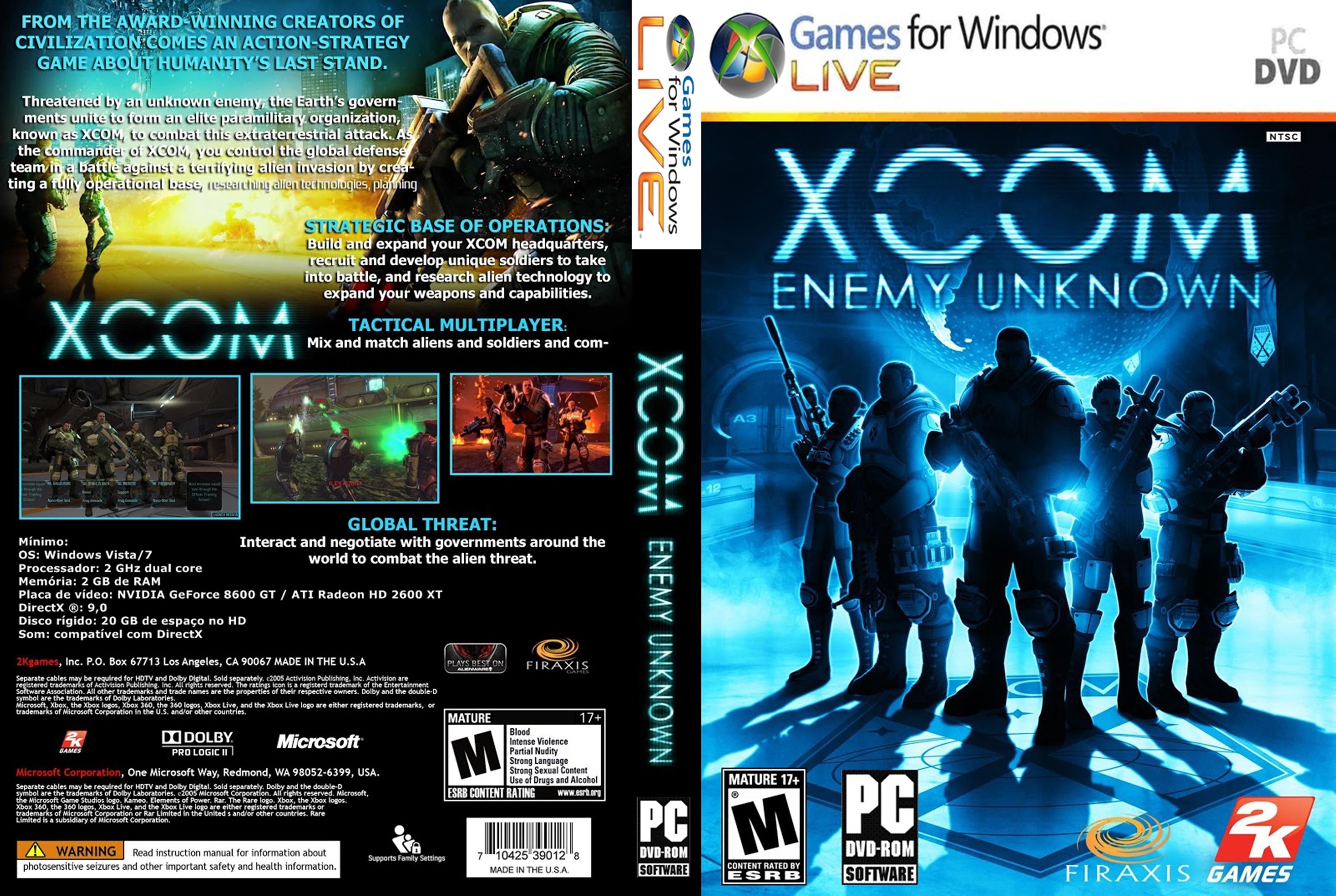 Xcom Enemy Unknown box cover