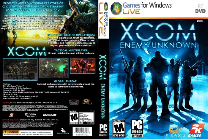 Xcom Enemy Unknown box art cover