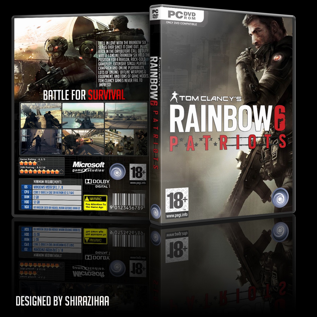 Tom Clancy's Rainbow Six: Patriots box cover