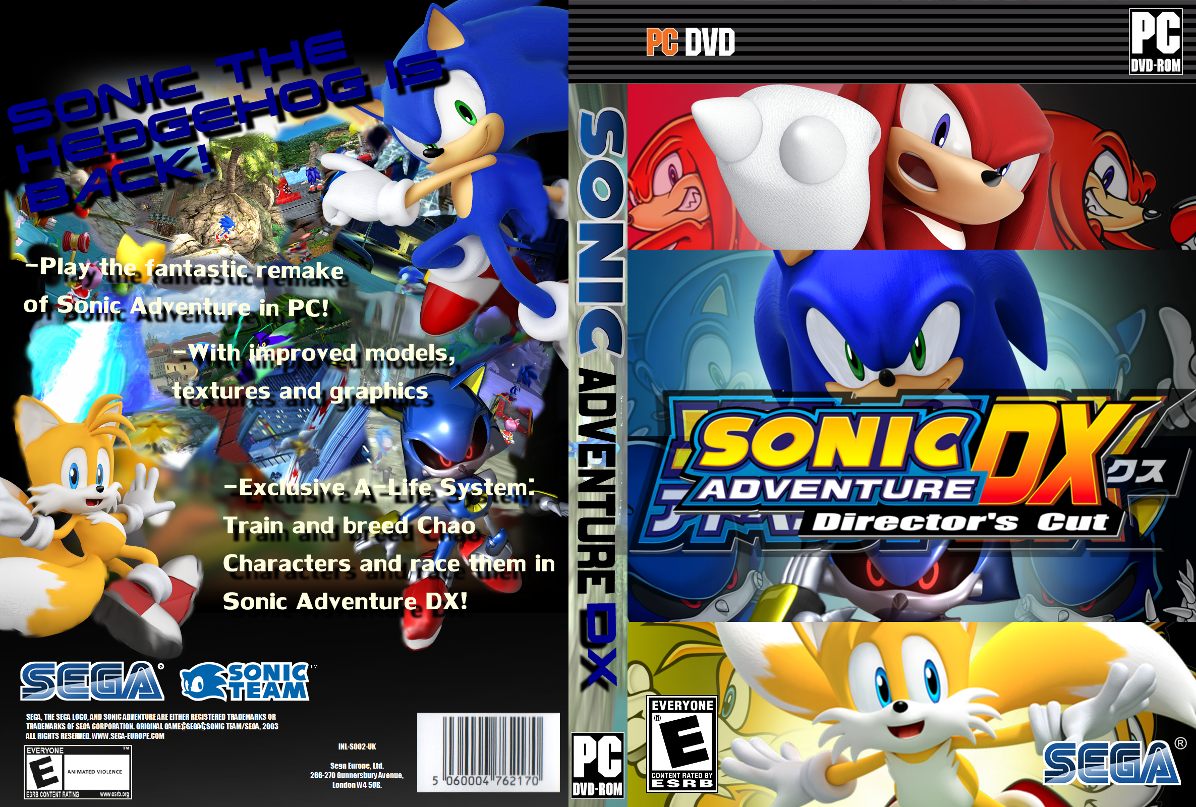 Sonic Adventure DX Director's Cut PC box cover