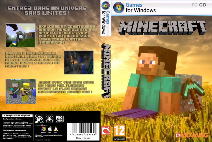 Minecraft PC Box Art Cover by kidgamepro