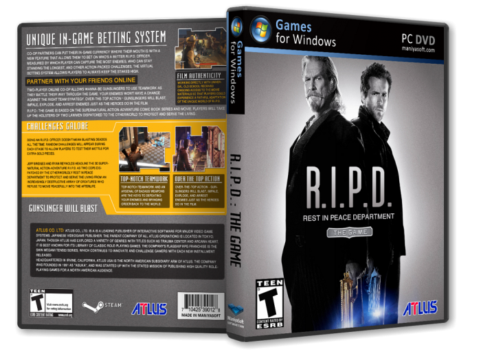 Got game перевод. Ripd the game. R.I.P.D. the game. R.I.P.D. Cover.