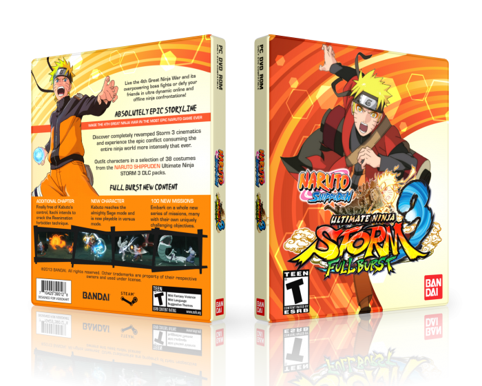 Naruto Shippuden: Ultimate Ninja Storm 3 box art cover