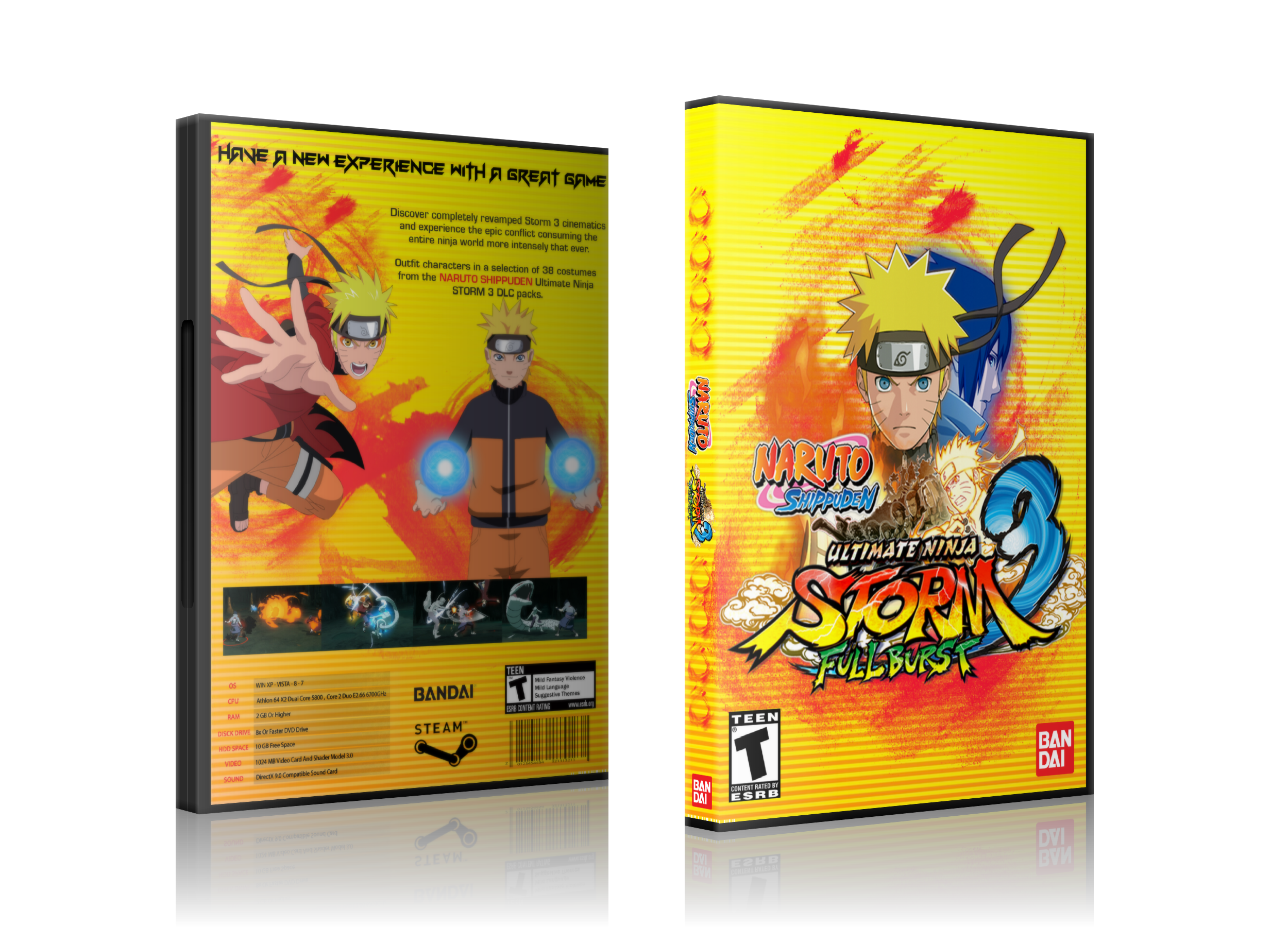 Naruto Shippuden: Ultimate Ninja Storm 3 : Fu box cover