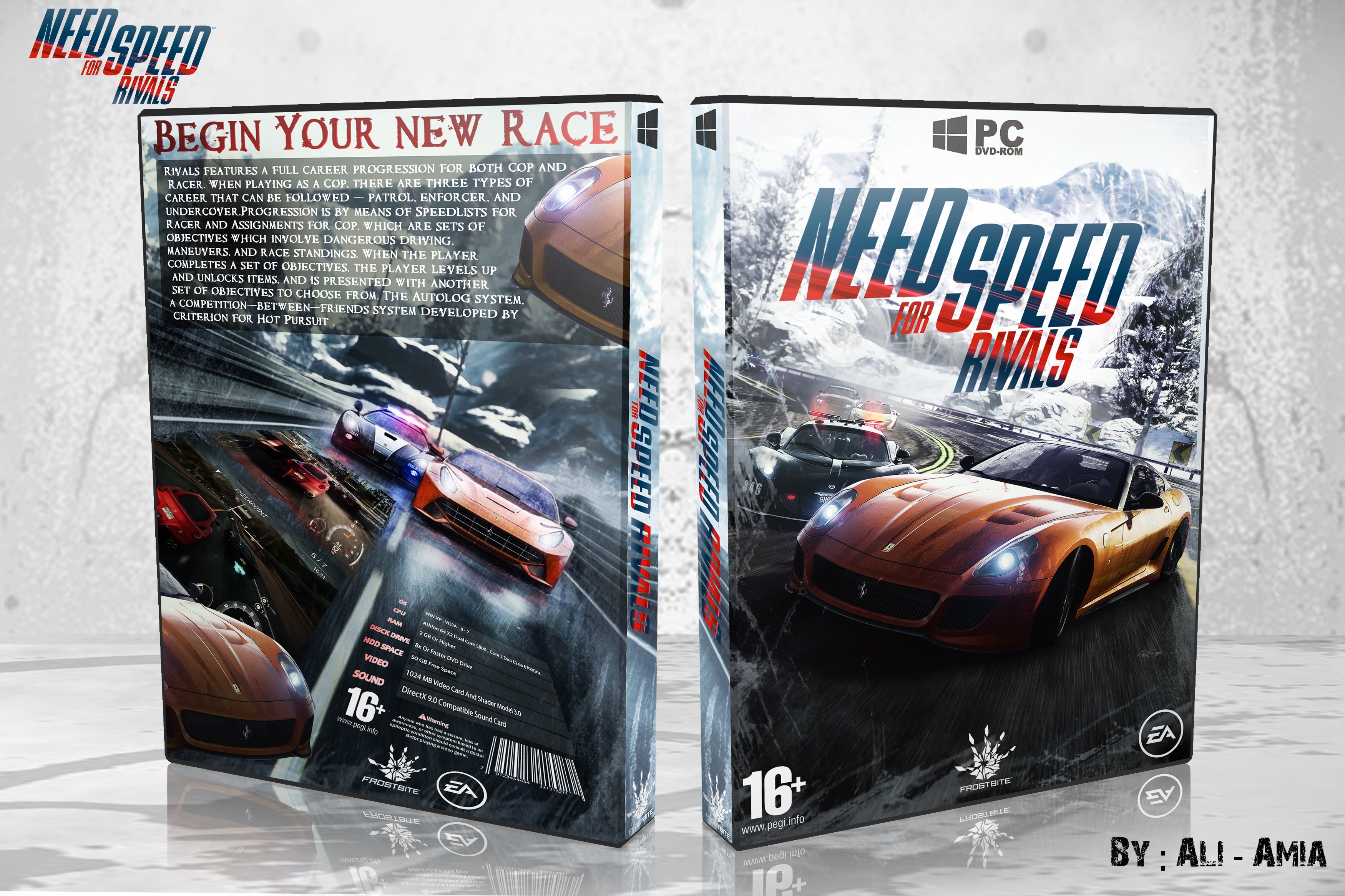 Need For Speed Rivals PC Box Art Cover by amia