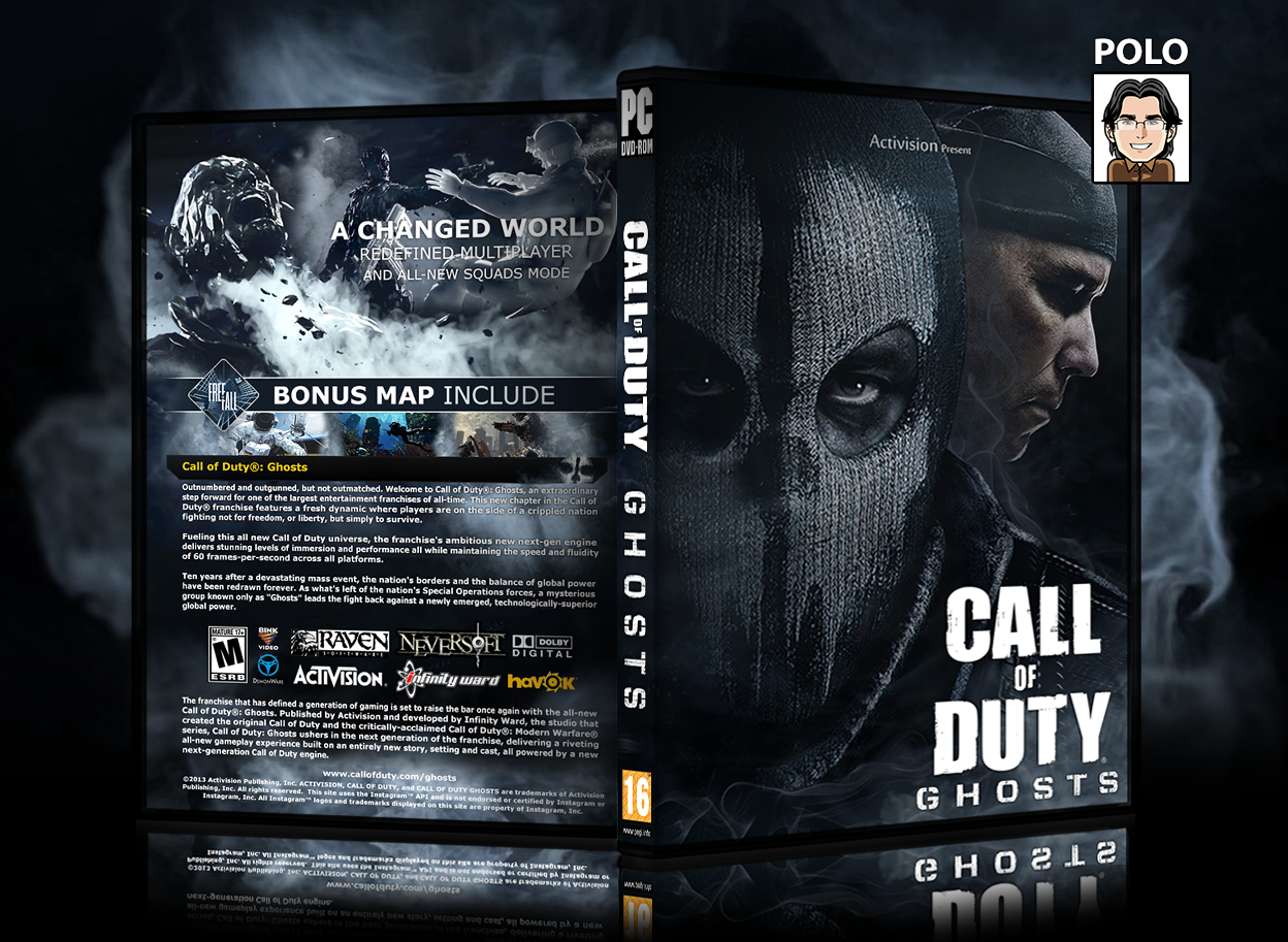 Призрак пк. Call of Duty Ghosts системные требования. Калов дьюти ГОСТ. Call of Duty Ghosts системные требования на ноутбук. Call of Duty Ghosts Box Art.