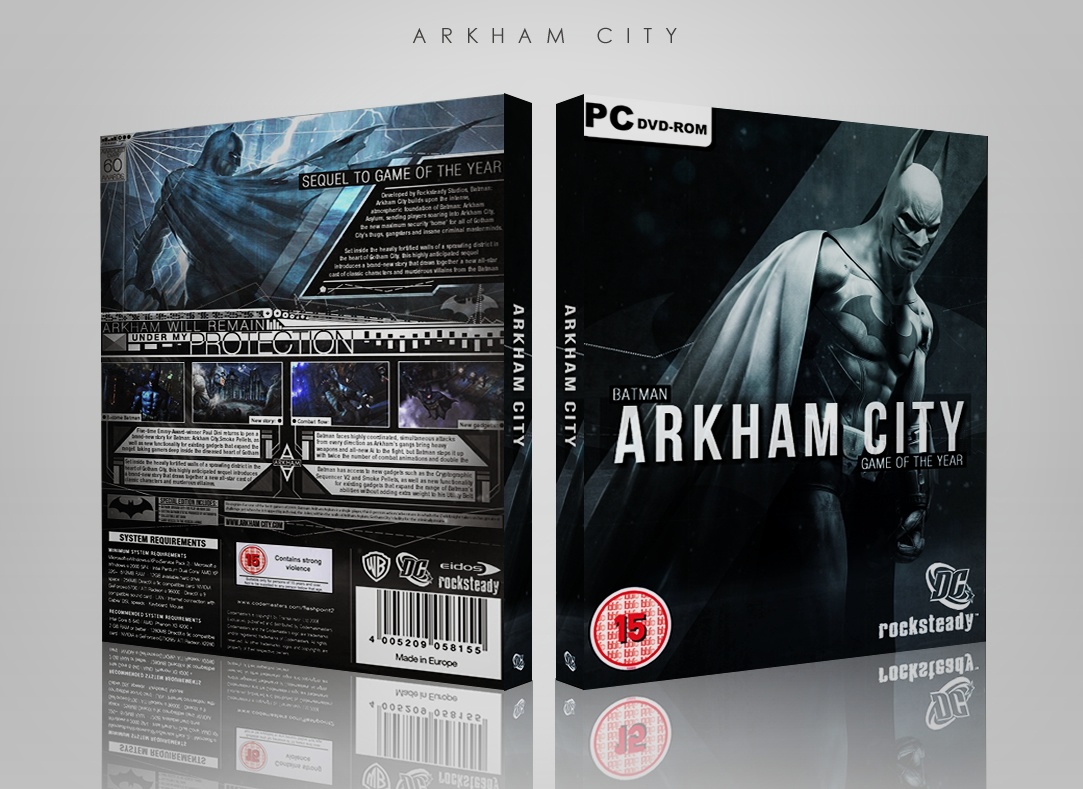Batman Arkham City Game of the Year box cover