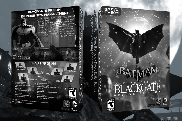 Batman: Arkham Origins BlackGate PC Box Art Cover by AgentW
