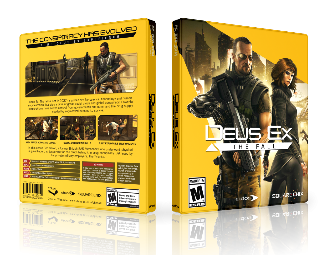 Deus Ex: The Fall box cover