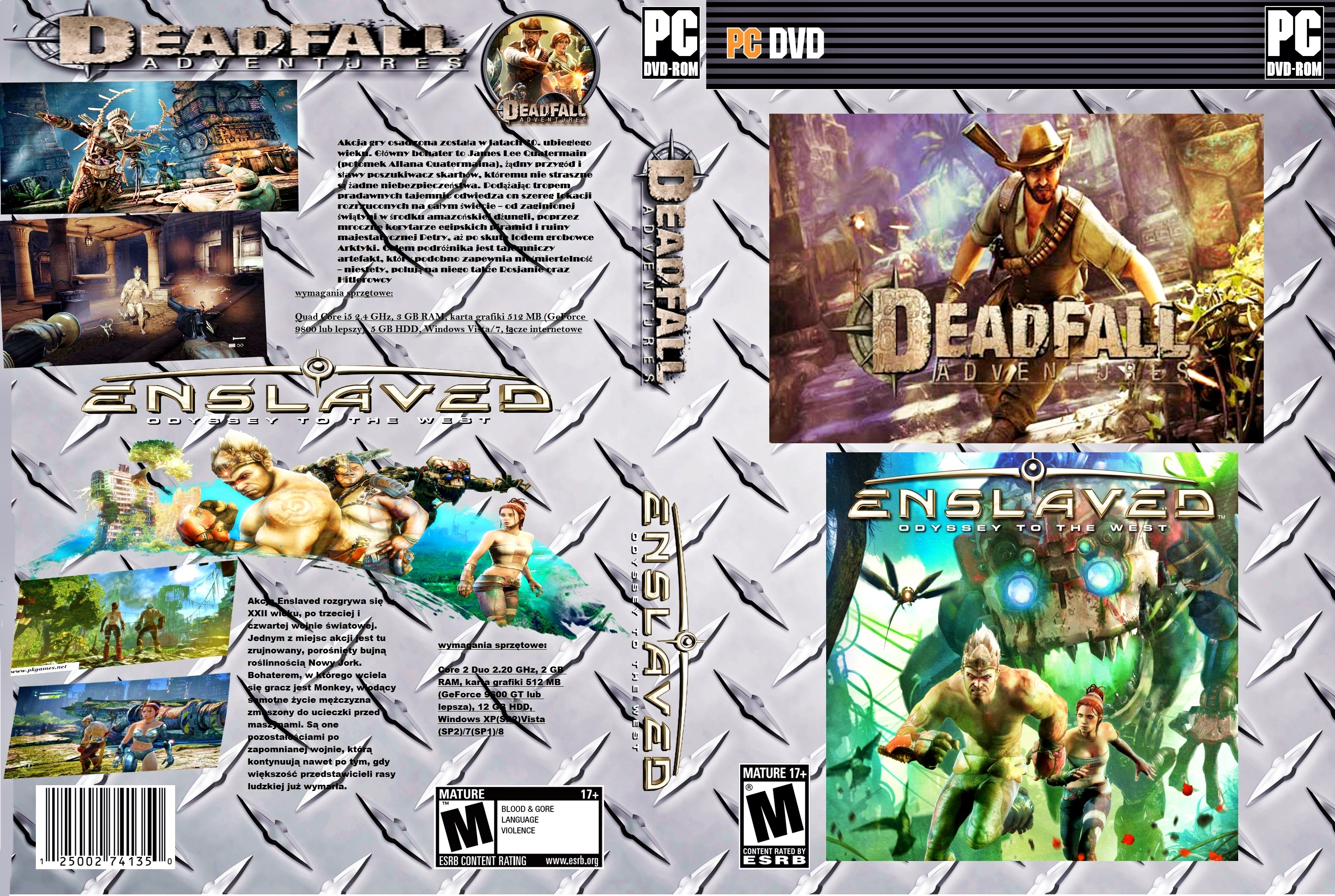 Deadfall+Enslaved box cover