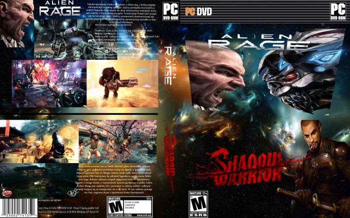 Shadow Warrior + Alien Rage box art cover