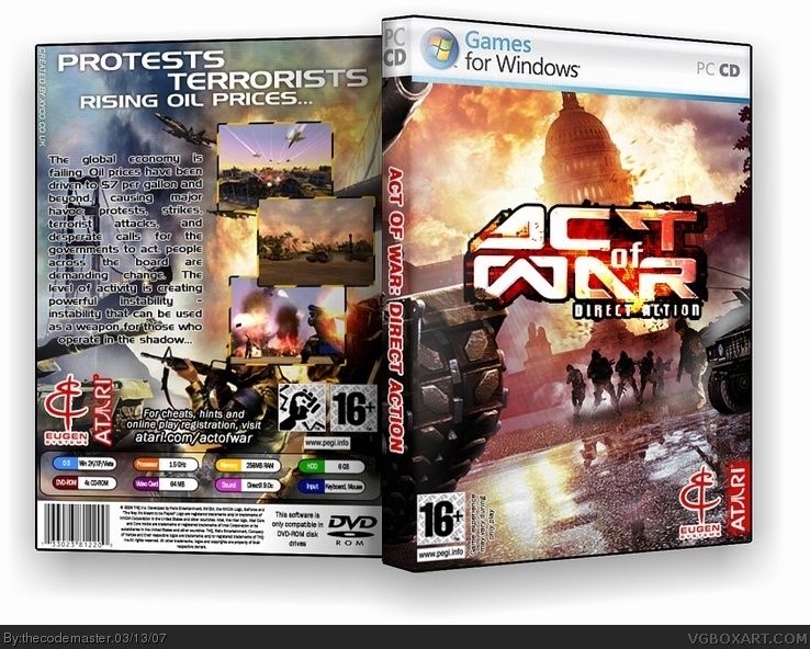 Act of War: Direct Action box cover