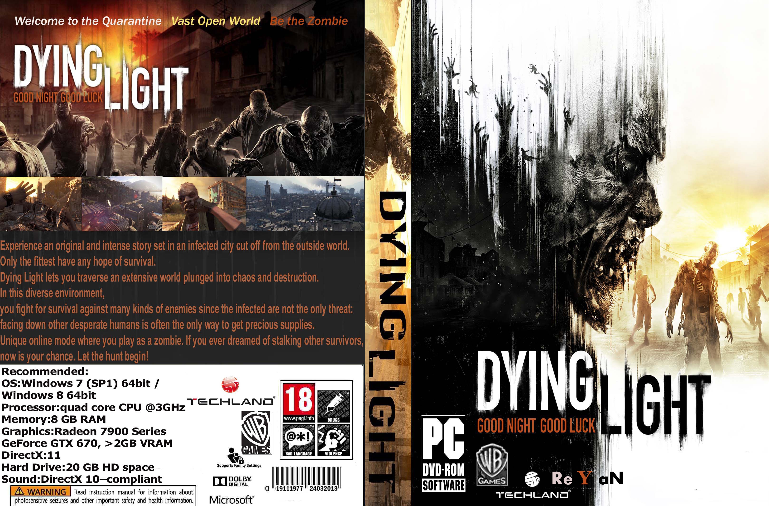 Viewing full size Dying Light box cover