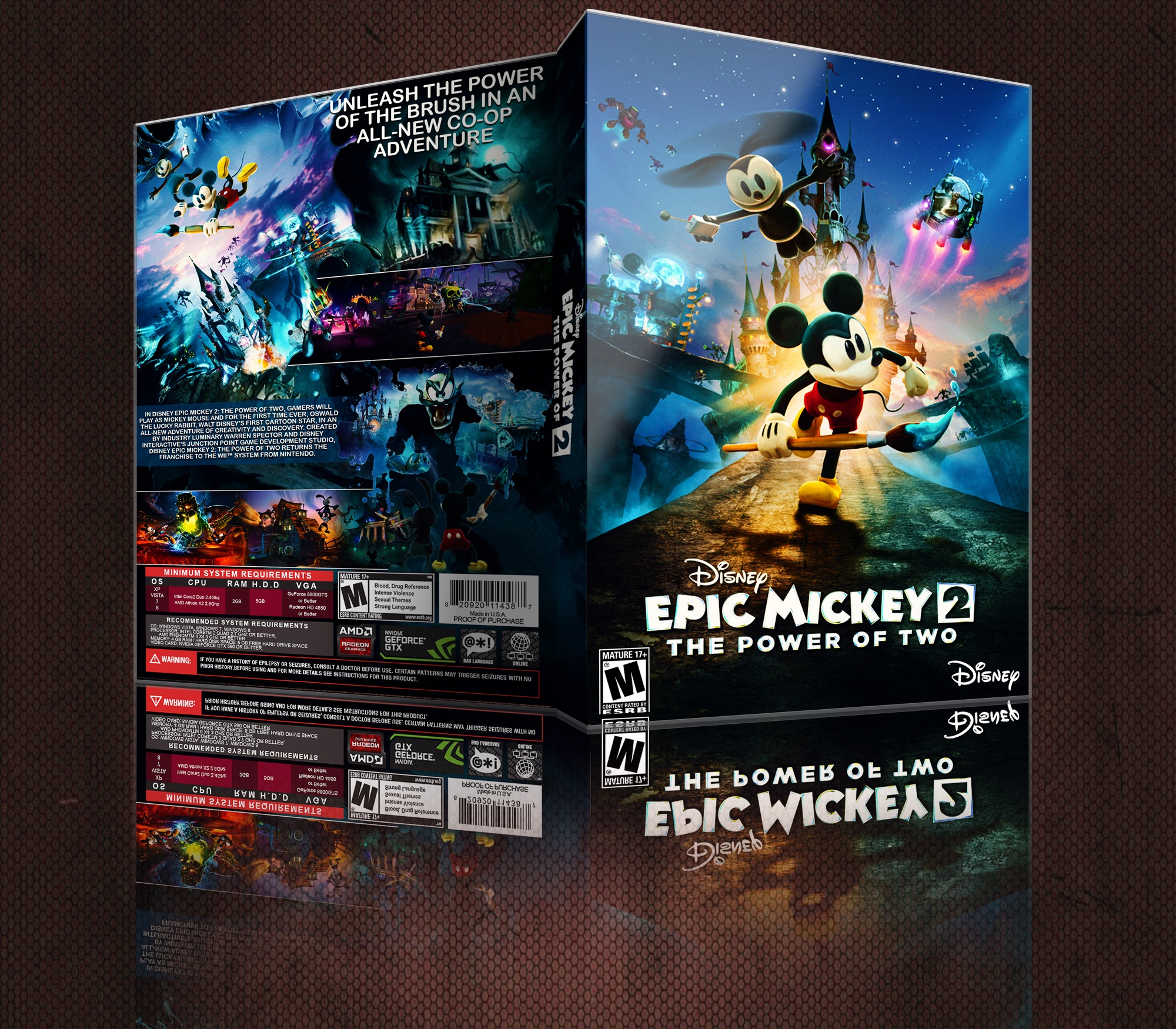 Disney Epic Mickey 2 The Power Of 2 box cover