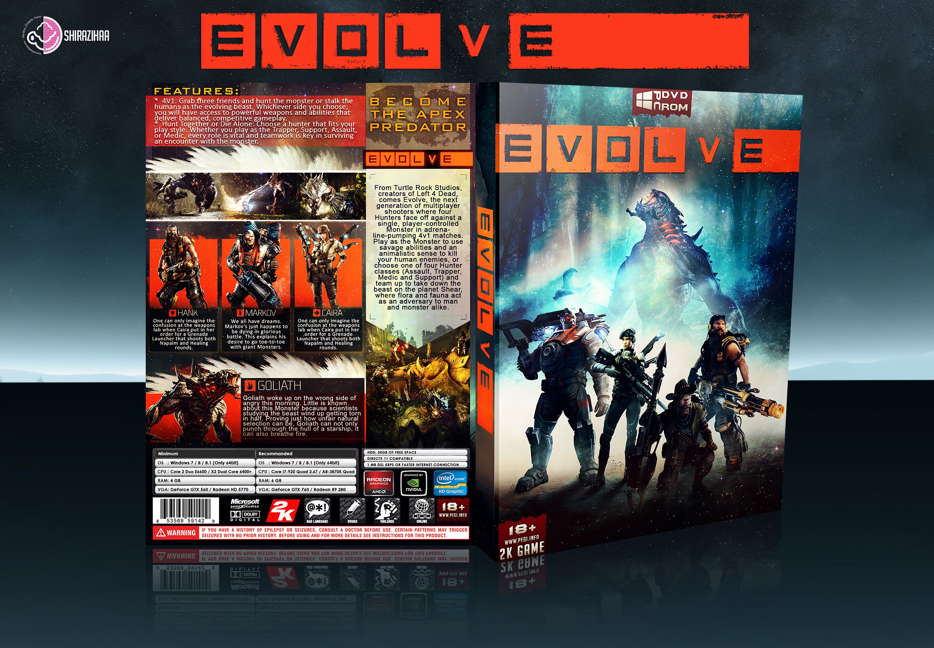 Evolve box cover