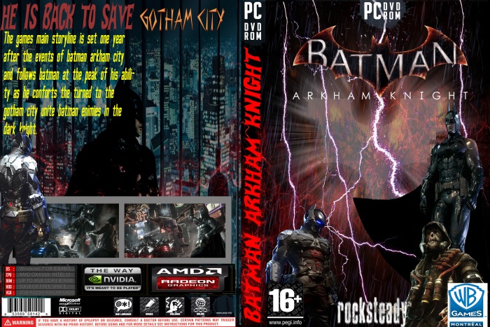 Batman Arkham Knight PC Box Art Cover by Dheeraj