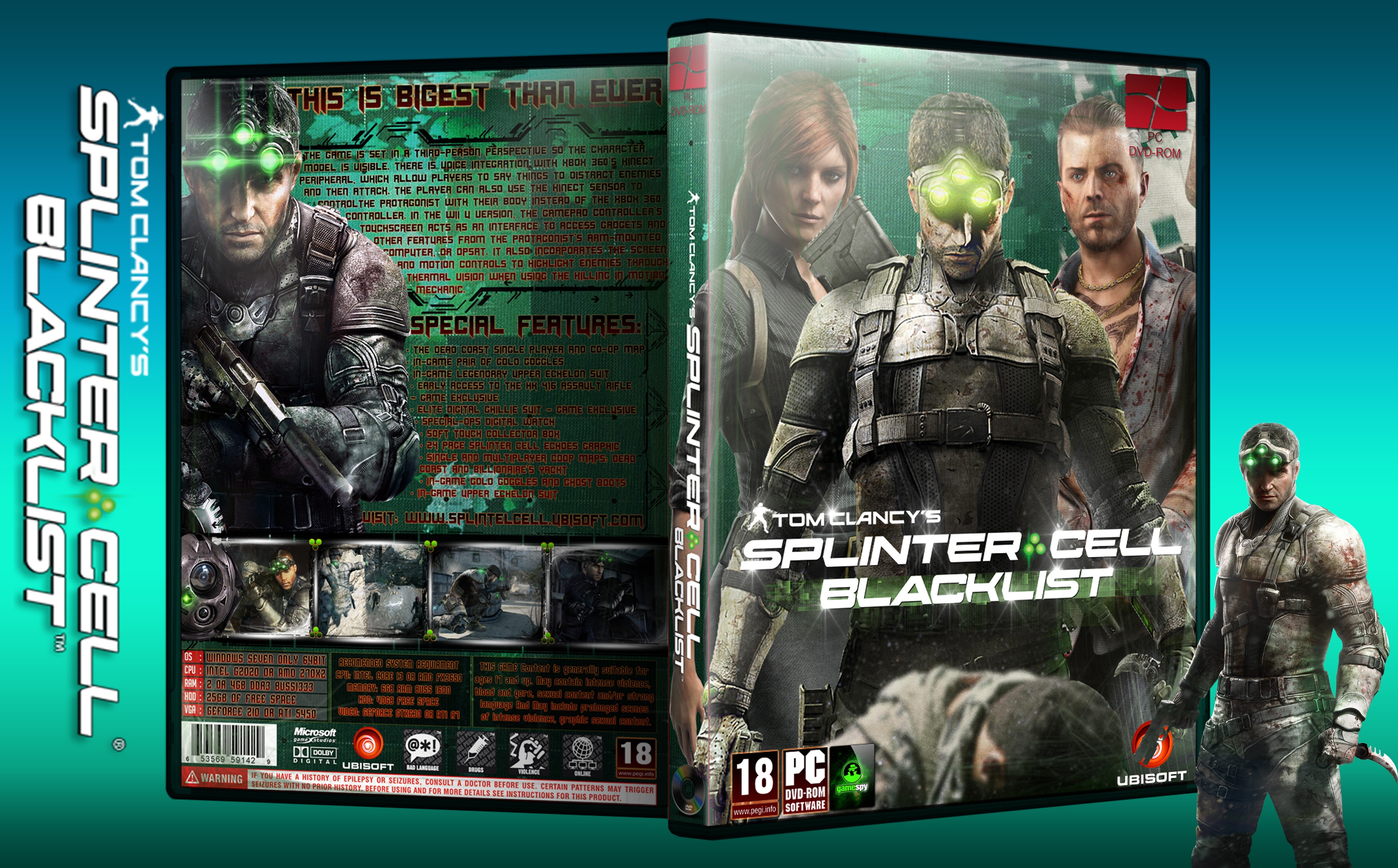 Том клэнси произведения. Splinter Cell Blacklist фигурка. Splinter Cell Blacklist Cover Xbox 360. Splinter Cell Blacklist Box Art. Tom Clancy's Splinter Cell 3 ПК диск.
