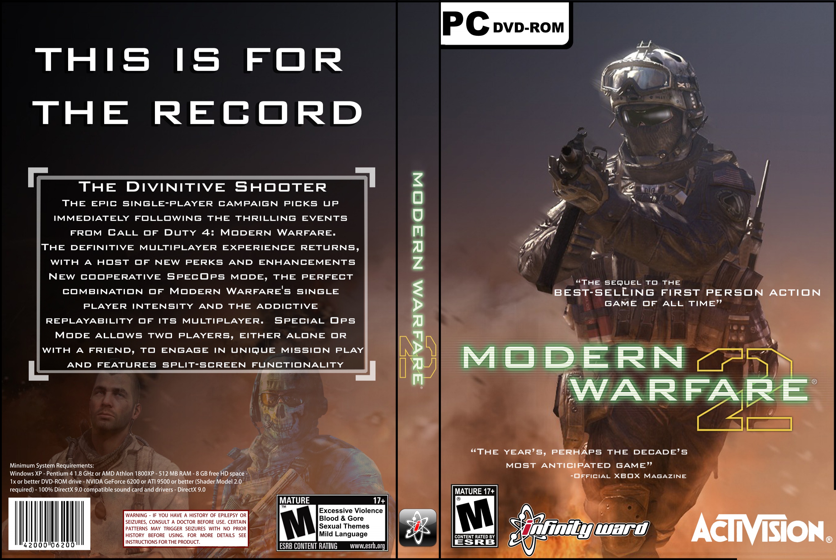 Call of Duty Modern Warfare 2 PC Box Art Cover by ...