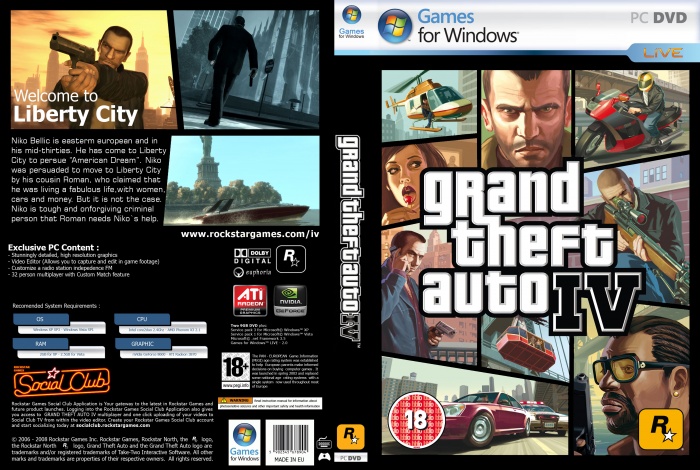 GTA IV PC game of the year edition PC Box Art Cover by arroba