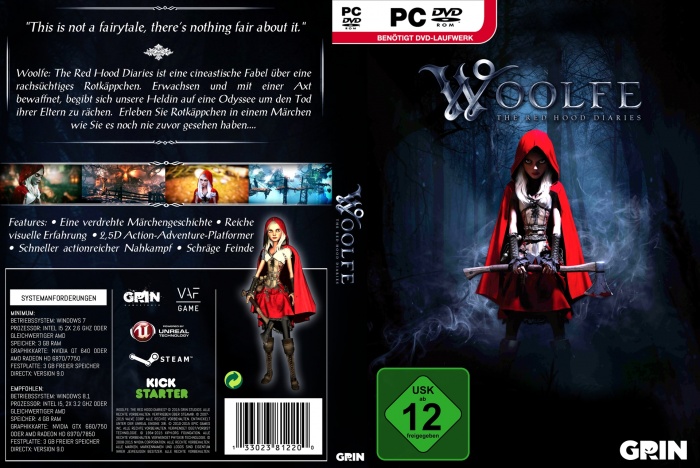 Woolfe: The Red Hood Diaries box art cover