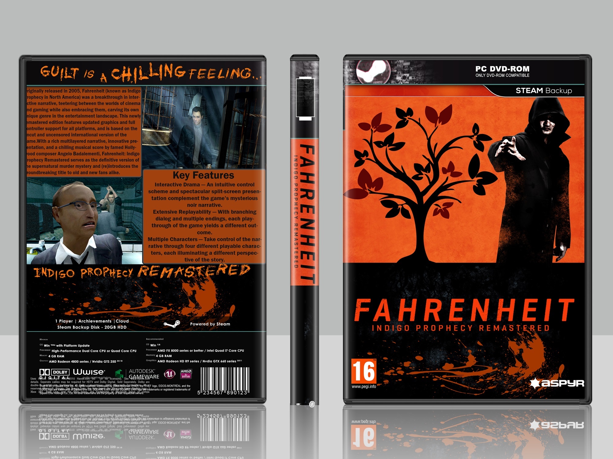 Fahrenheit Indigo Prophecy Remastered box cover