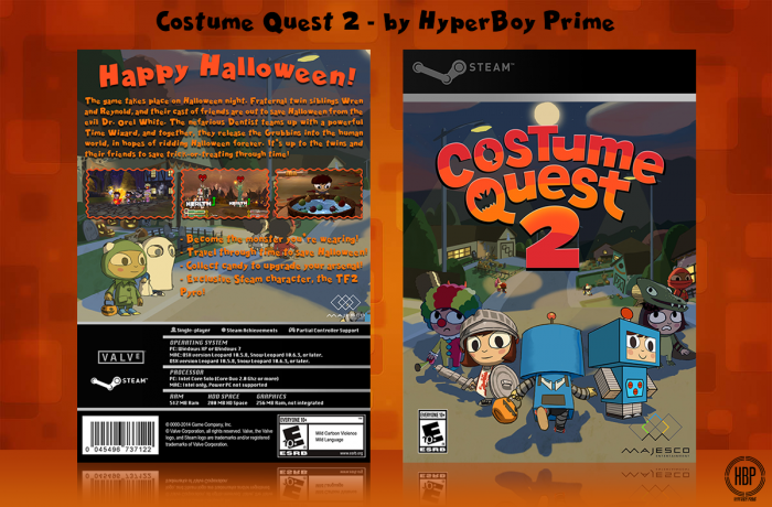 Costume Quest 2 box art cover