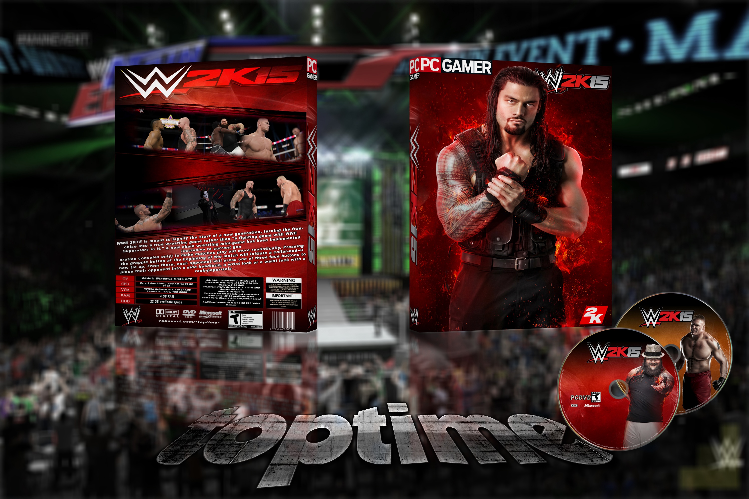 WWE 2K15 box cover