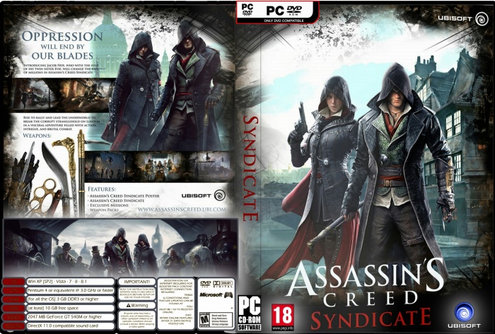 Assassin's Creed II PC Box Art Cover by Oxygen