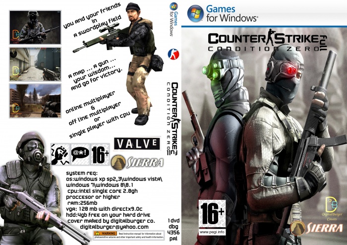 Counter-Strike: Condition Zero cover or packaging material - MobyGames