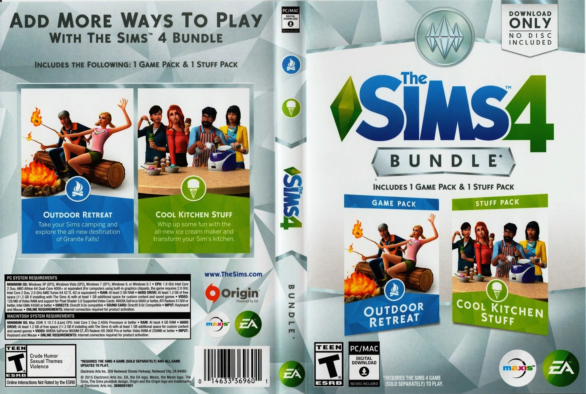 The Sims 4 Bundle box cover