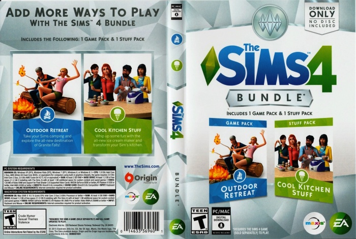 The Sims 4 Bundle box art cover