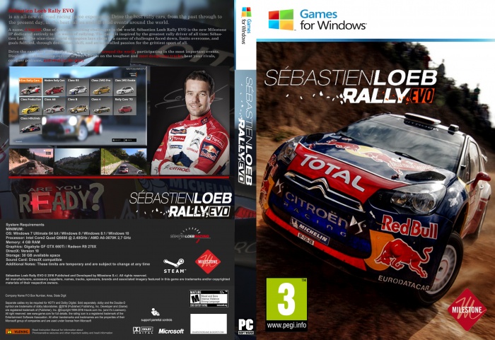 Sebastien Loeb Rally Evo box art cover