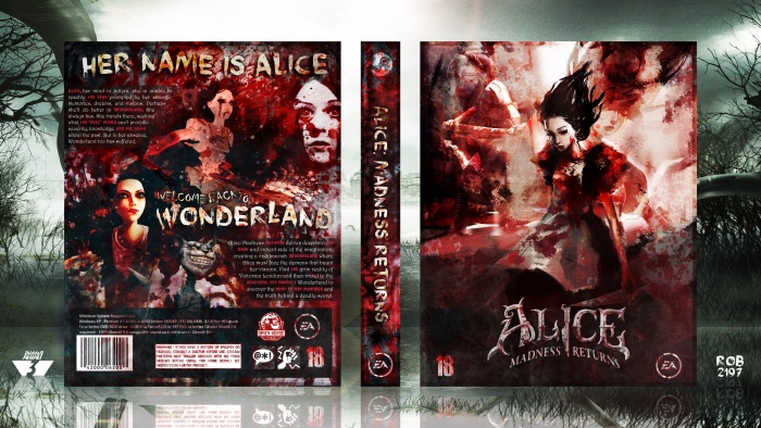 Alice Madness Returns Custom Made Steelbook Case Only for 