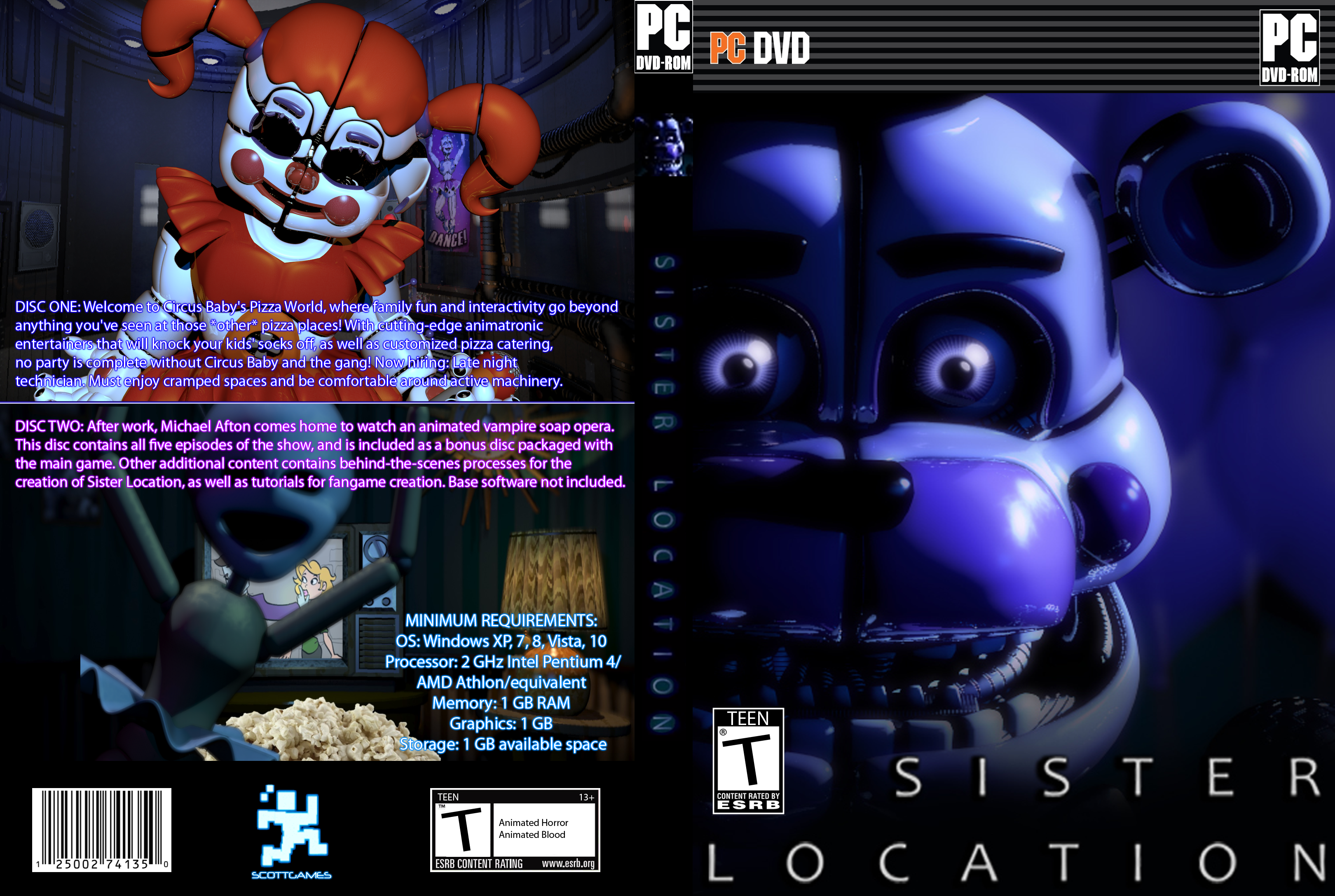 Five Nights at Freddy's: Sister Location box cover