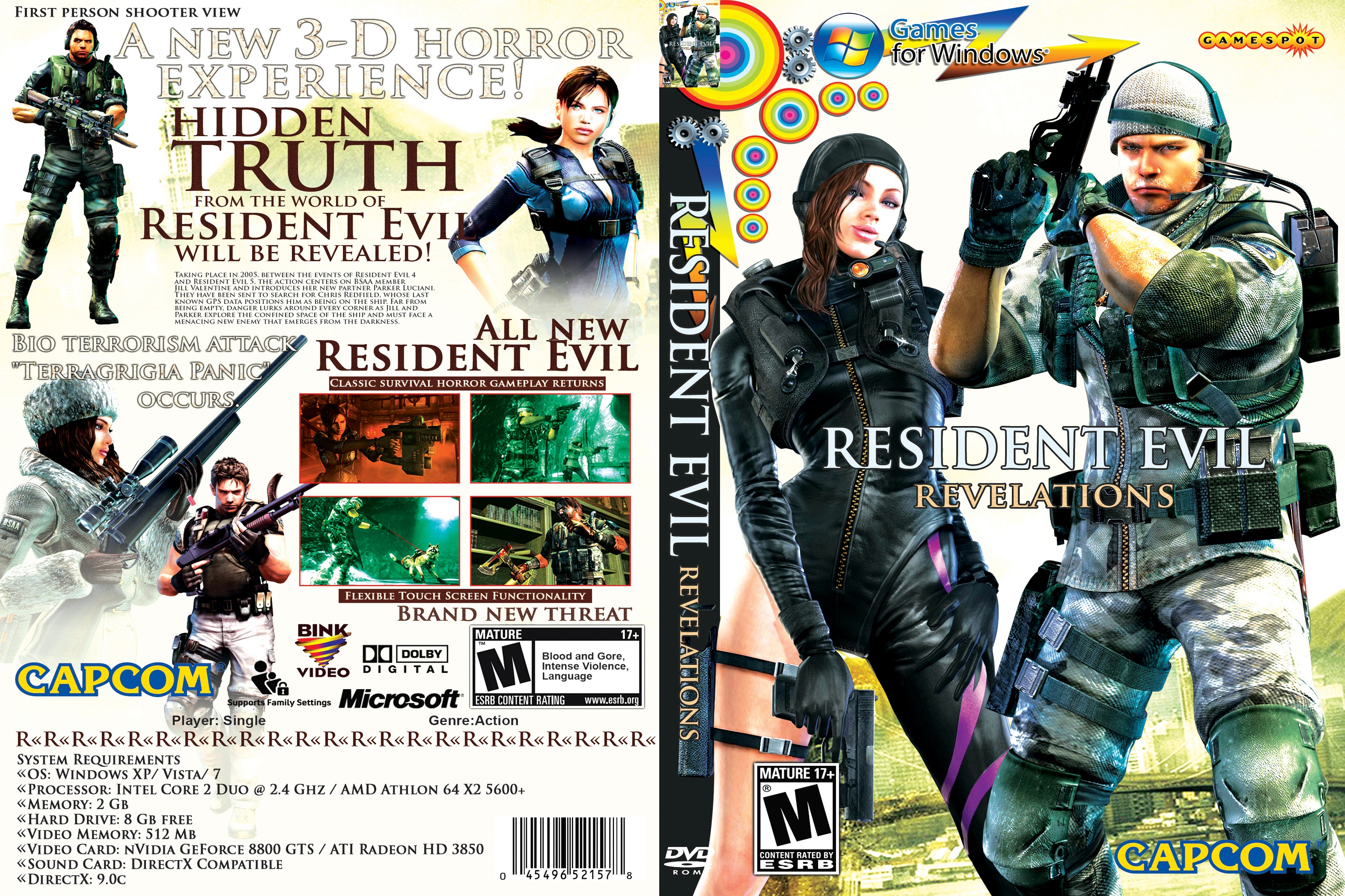 RESIDENT EVIL REVELATIONS box cover