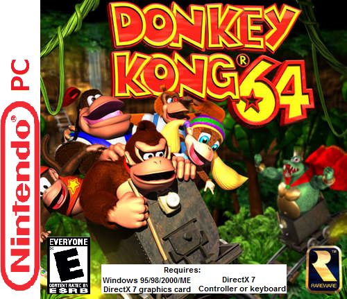 Donkey Kong 64 box cover