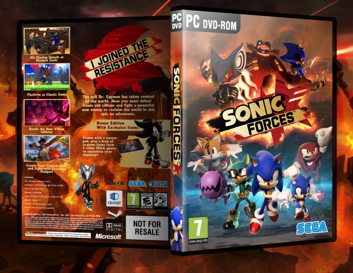 Sonic Forces box art cover